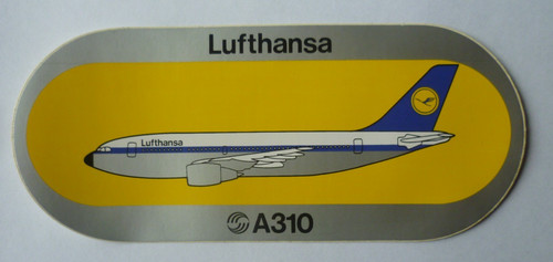 Adesivo lufthansa a310 - lufthansa,