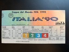 Biglietto Mondiale Calcio Italia '90 - Costarica-Scozia - Genova 11.06.1990