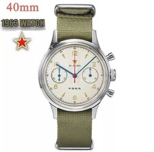 🔝 Red Star 1963 Crono Militare Aviazione Stella Rossa Hardlex Quarzo Orologio⌚