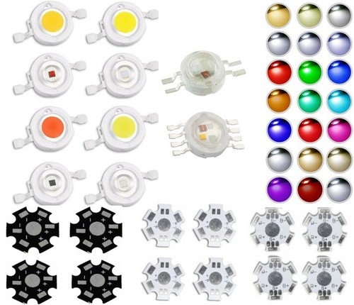 Chip led 3w varie - chip,