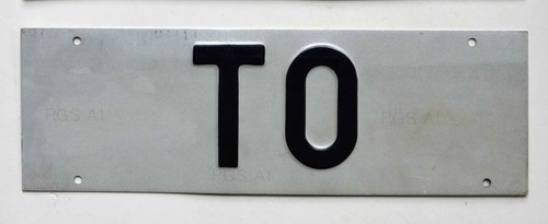 Sigla targa torino metallo - targa,