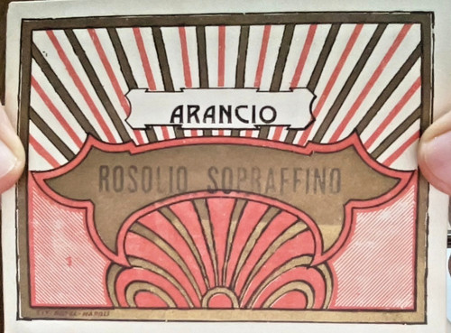 Etichetta rosolio sopraffino - etichetta,