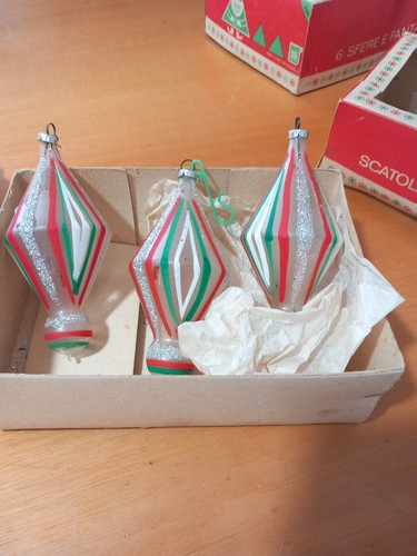 Palline natale vetro - natale, in