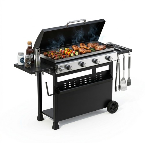 Carrello barbecue gas - barbecue, a