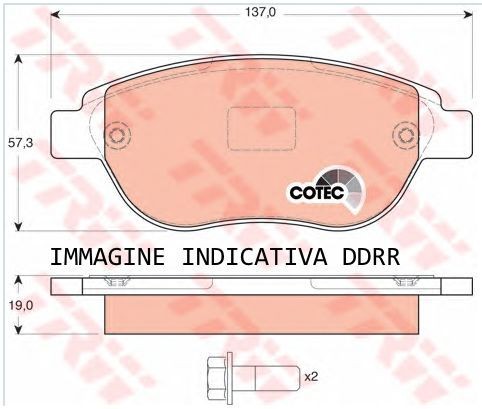Peugeot ranch kit pastiglie - kit,