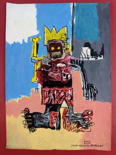 Jean michel basquiat - jean-michel, quadro