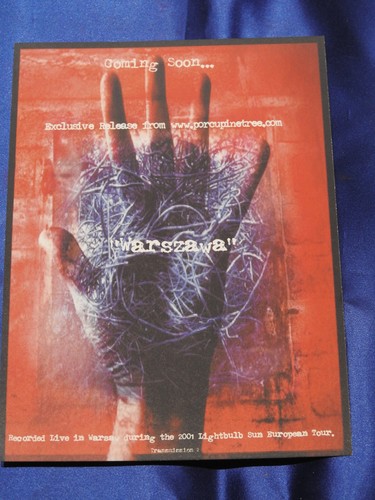 Porcupine tree warszawa - tree, cd