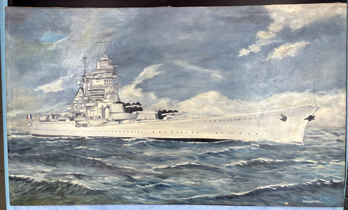 Huile sur toile marine - toile,