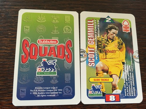 Subbuteo squads 1996 trading - squads,