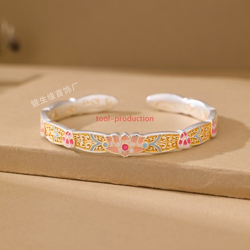 Bracciale aperto fatto mano - bracciale,