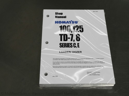 Komatsu 100 125 7 td8 - komatsu, 125,