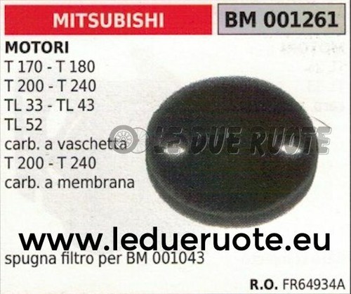 Fr64934a spugna filtro aria - spugna,