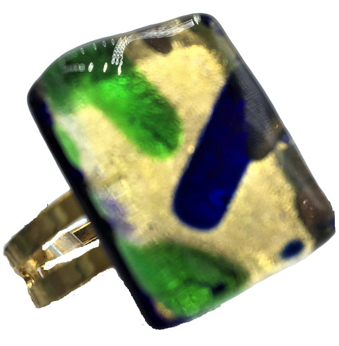 Anello vetro murano - in,