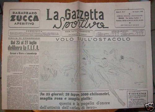 Gazzetta sportiva 1946 - gazzetta, 21/7/1946