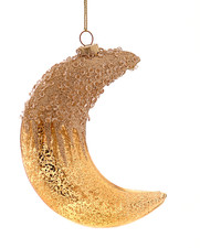 Ornamento Vetro Luna Gold