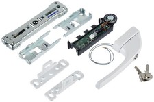 Abus Fos550A Al0145 Spranga con Blocco, Serratura a Spinta con Cilindro e Allarm