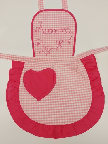 Grembiule bimba con - , nome