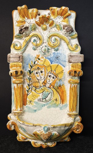 Acquasantiera ceramica - ceramica,