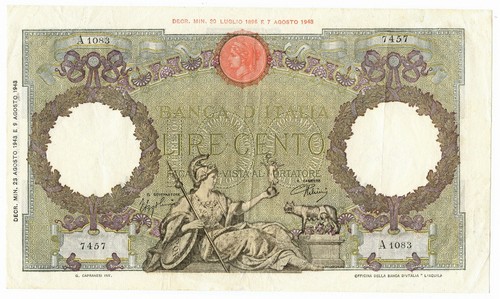 100 lire capranesi aquila - capranesi,