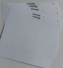 20  CARTONCINI  FOGLI SEPARATORI  BIANCHI X OBLO' MONETE DA 20 TASCHE MASTERPHIL