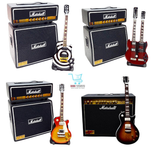 Miniature guitar amp set - set,