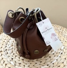 Borsa a secchiello in pelle