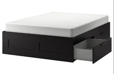 Struttura letto con cassetti IKEA - BRIMNES - Nero