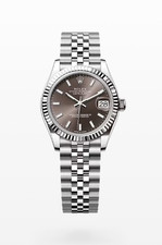 Rolex Datejust 31 2025 indice grigio rodio acciaio inox scanalato giubileo