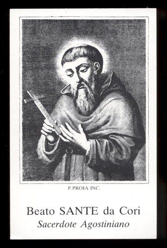Santino holy card - santino,