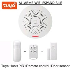 KIT 1 ANTIFURTO SENZA FILI WIFI TUYA CON SIRENA/CENTRALINA ESPANDIBILE