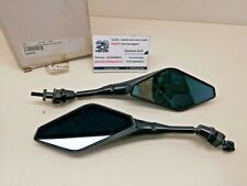 Coppia Specchi Specchietti dx+sx Carena Razor Nero alluminio 6mm universali