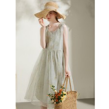 Abito lungo donna estivo pizzo