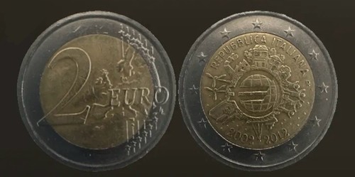 Moneta euro repubblica - moneta, 2