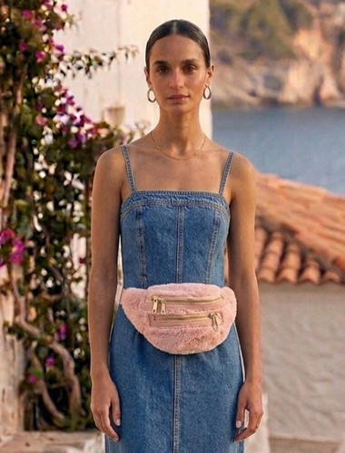Borsa con cintura - in, pelliccia