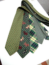 4 X Cravatte Ties Seta Silk