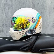 Casco moto integrale vintage