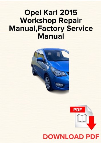 Opel karl 2015 manuale - opel,