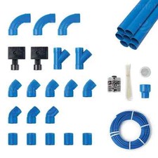 Kit completo per predisposizione 2 punti presa ASPIRAZIONE CENTRALIZZATA