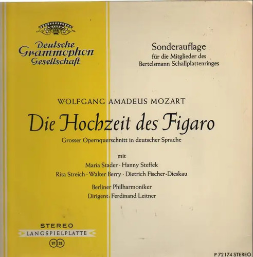 Mozart die hochzeit - lp,