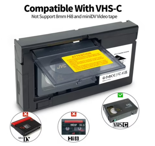 Adattatore cassetta per vhs - per,