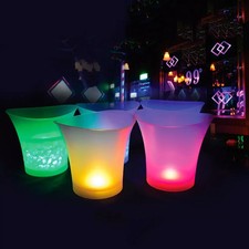 3 pezzi 5 litri LED secchiello per il ghiaccio 7 colori mutevoli vino  bar festa