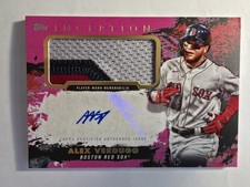 2021 Topps Inception - Patch autografo Alex Verdugo #APC-AV /50 (AU, MEM) Magent
