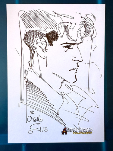 Dylan dog disegno originale - dylan, di
