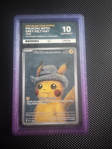 Pikachu with grey felt - felt, ace