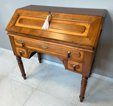 Scrittoio scrivania con ribalta e segreto - epoca metà 800 - Restaurato