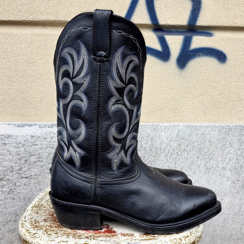 Stivale pelle texano vintage - stivale,