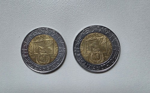 Moneta 500 lire - moneta,
