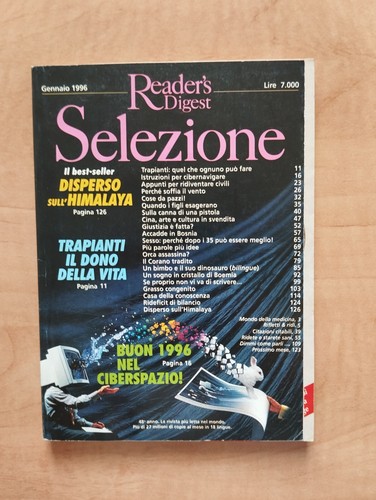 1996 selezione reader s - selezione, reader's