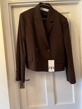 Nuova giacca blazer marrone