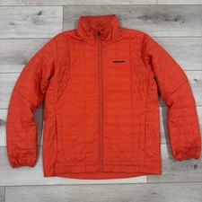 Patagonia Nano Puff Giacca Uomo Grande Arancione Reversibile Full Zip Puffer Outdoor